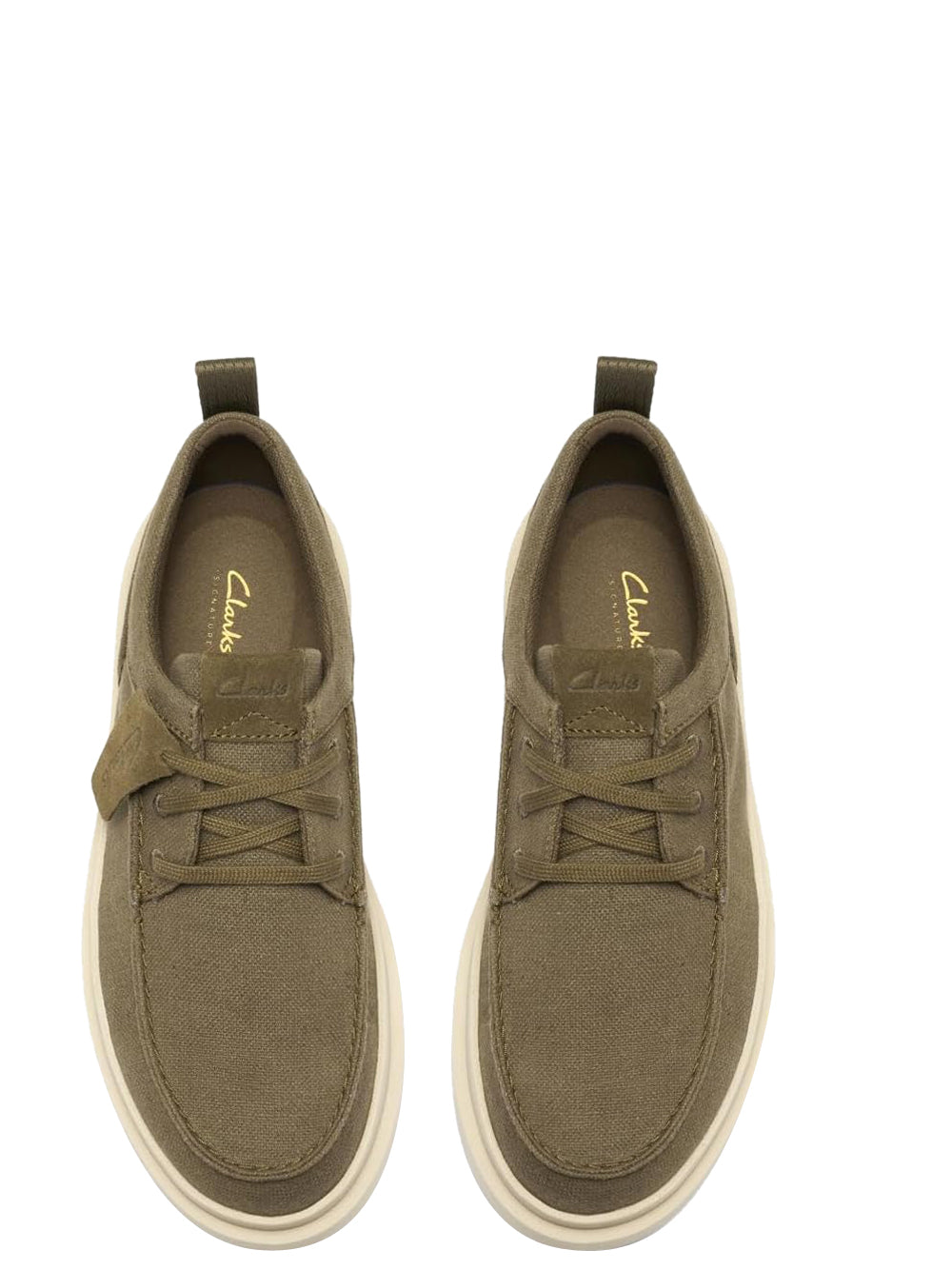 CLARKS Scarpe Stringate Moc toe Uomo - Verde modello 26186615