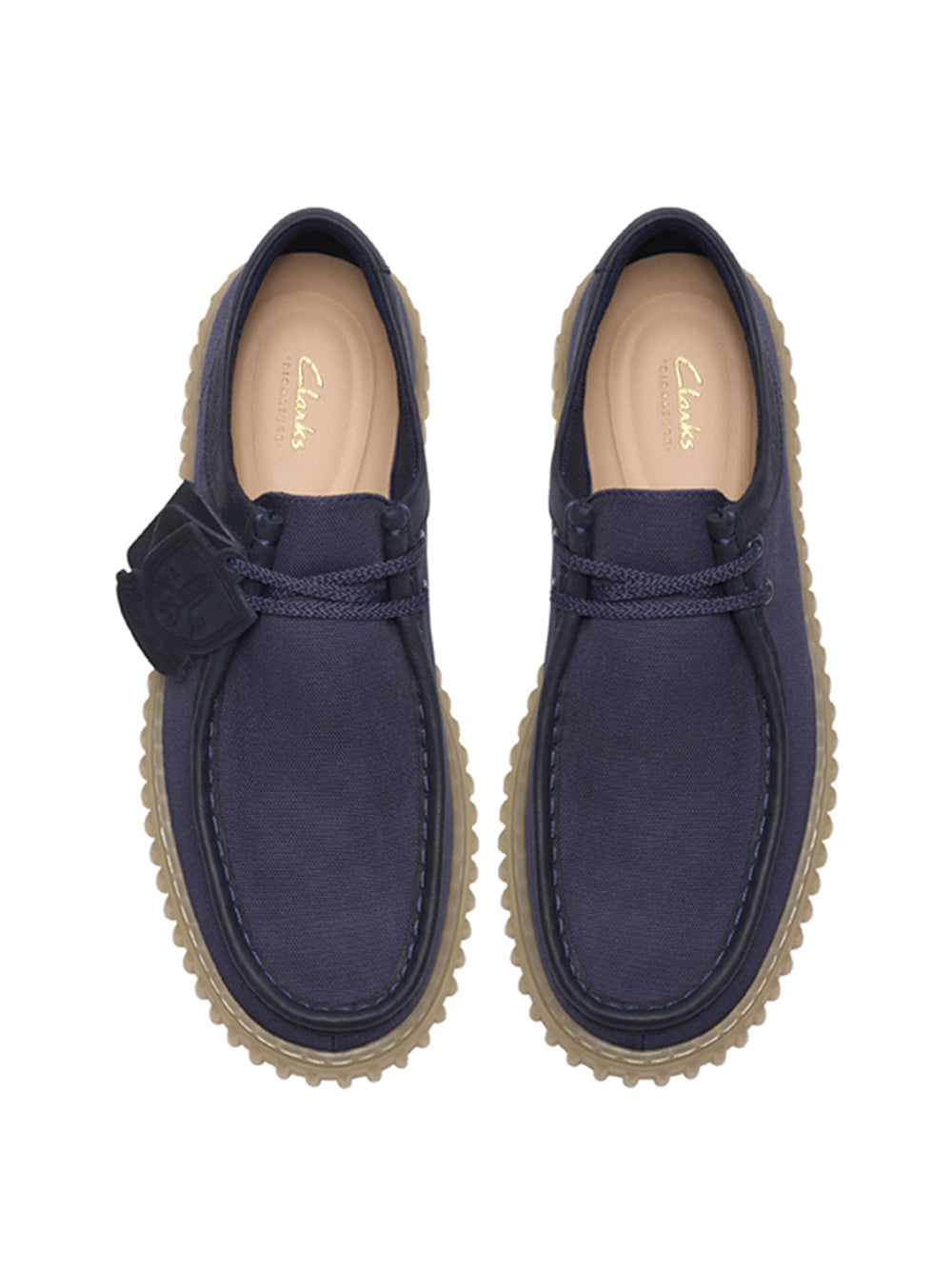CLARKS Scarpe Stringate Moc toe Uomo - Blu modello 26187377