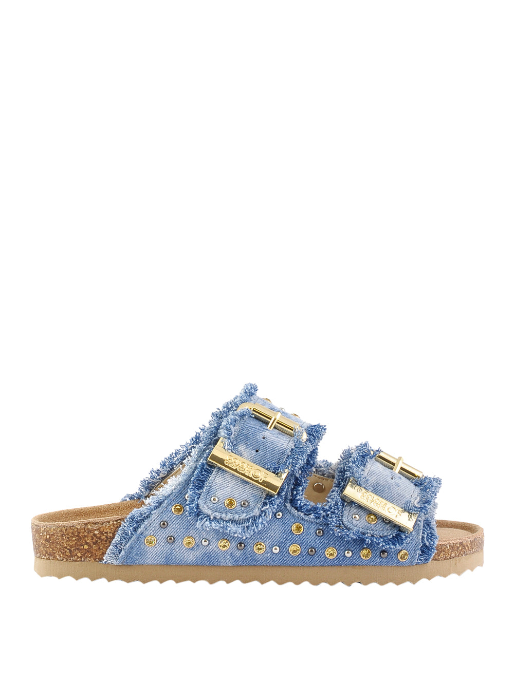 COLORS OF CALIFORNIA Sandali slippers Donna - Beige modello BIO406NN
