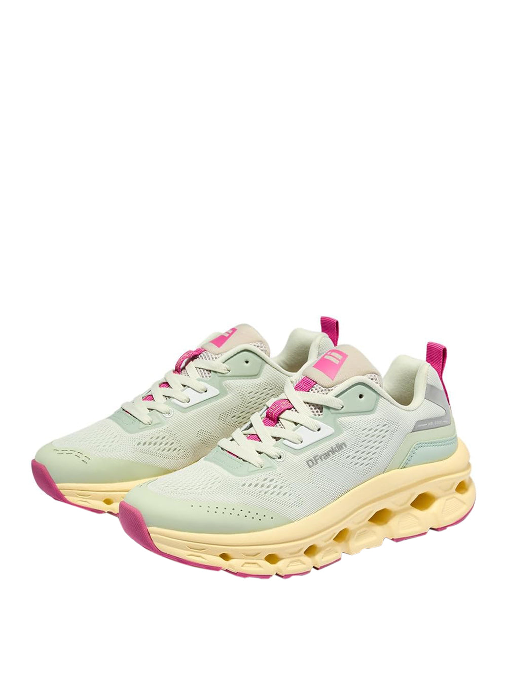 D.FRANKLIN Sneakers Donna - Verde acido modello 401003