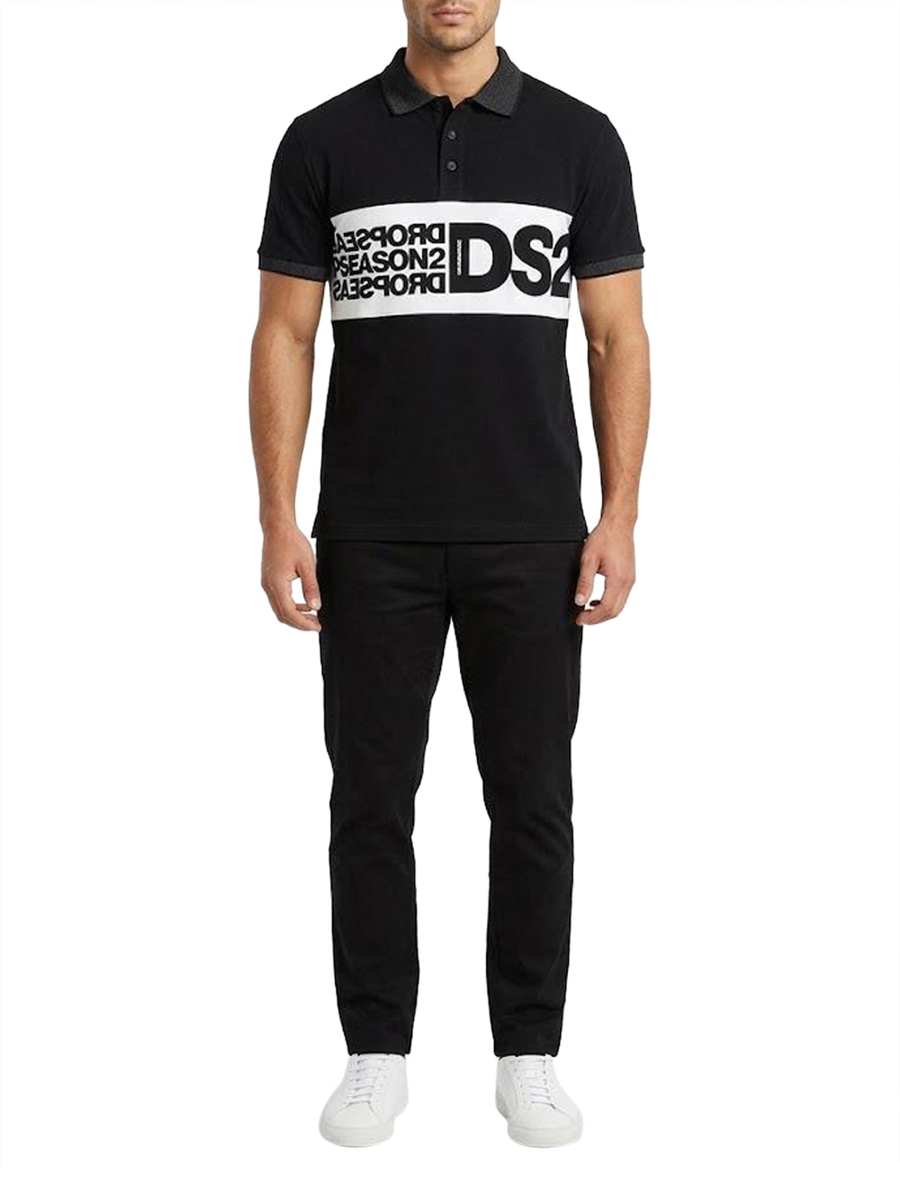 DROP SEASON 2 Polo Uomo - Nero modello SS26216