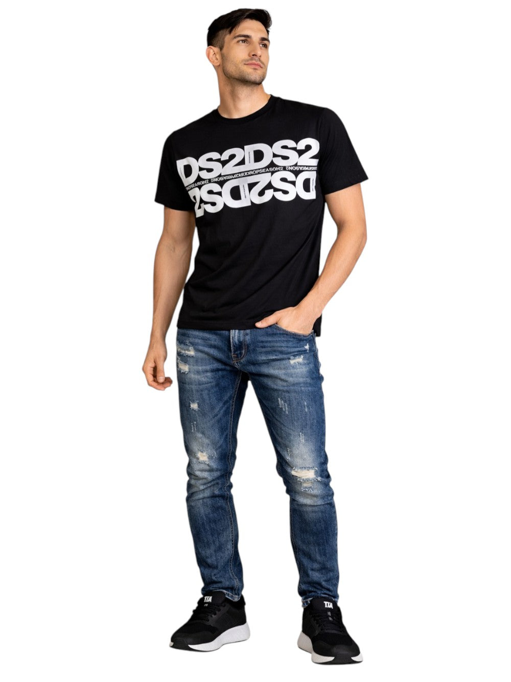 DROP SEASON 2 T-shirt Uomo - Nero modello SS26257