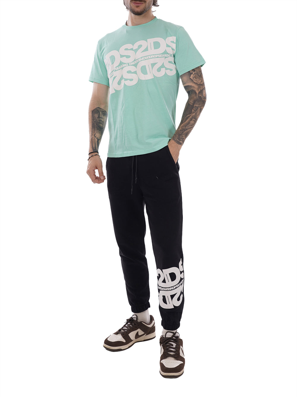 DROP SEASON 2 T-shirt Uomo - Verde modello SS26257