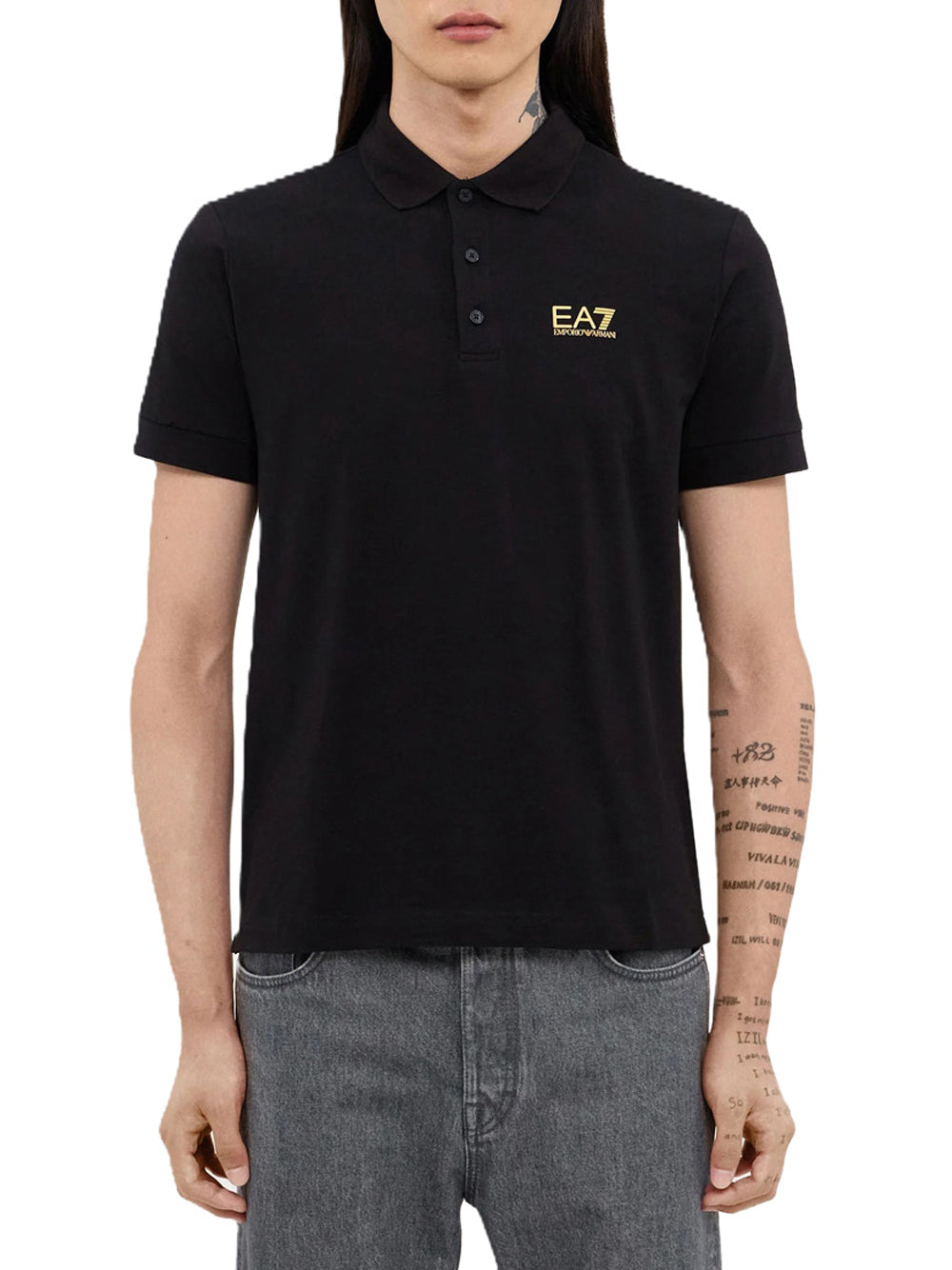 EA7 Polo Uomo - Nero modello 8NPF14PJVQZ