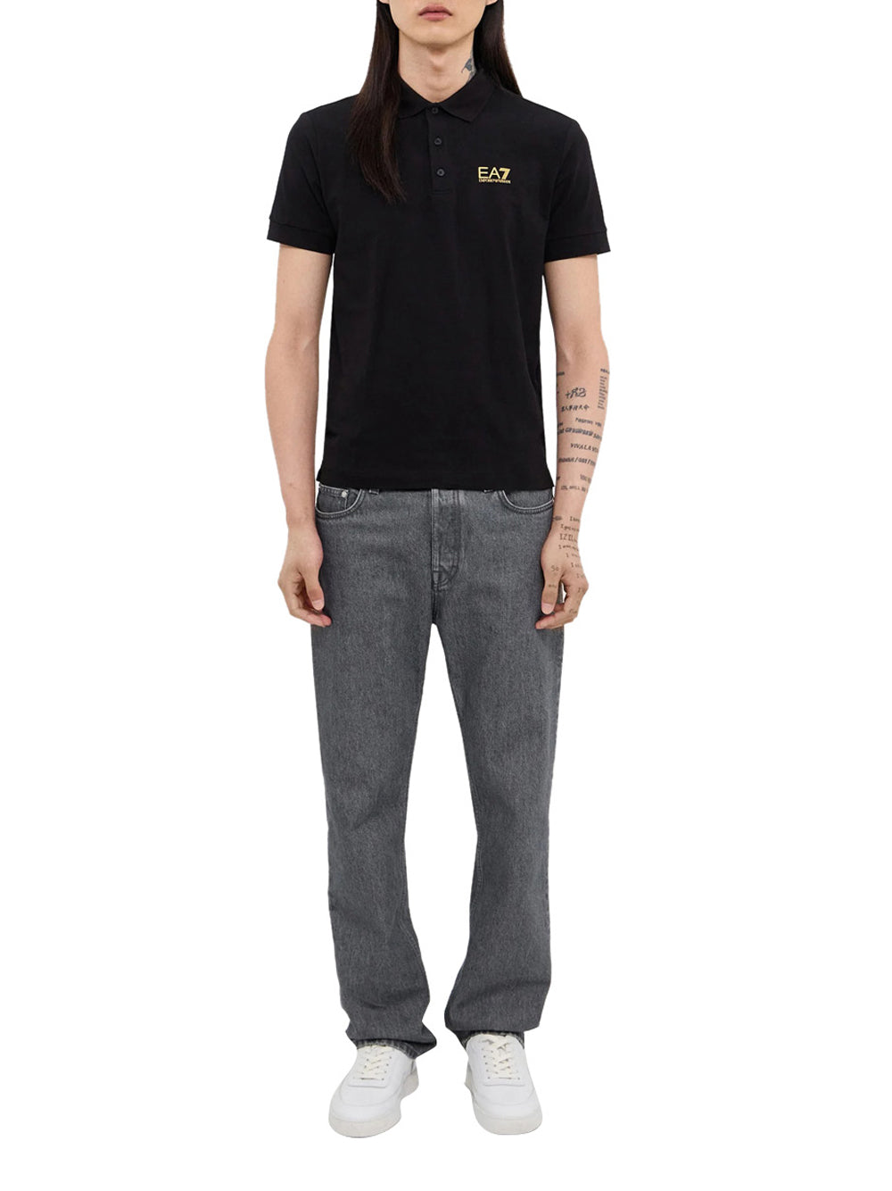 EA7 Polo Uomo - Nero modello 8NPF14PJVQZ