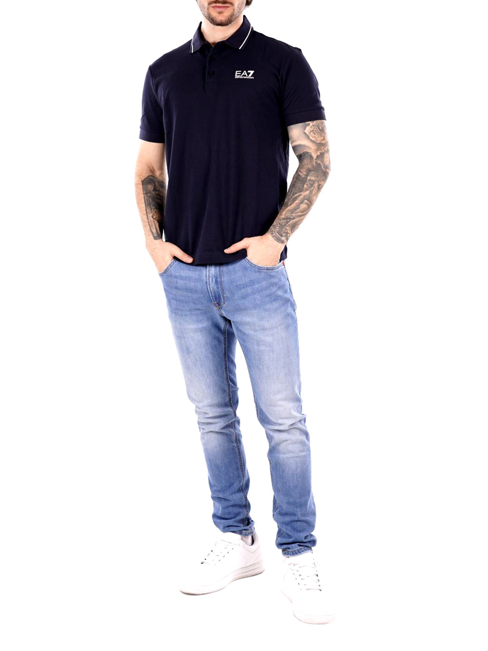 EA7 Polo Uomo - Blu modello 8NPF16PJVUZ