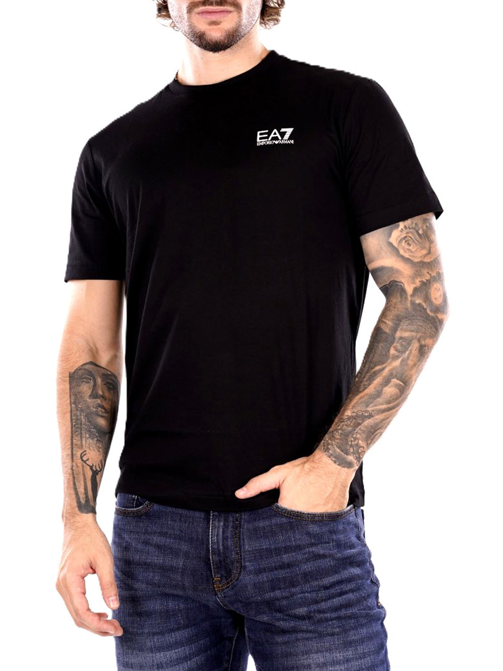 EA7 T-shirt Uomo - Nero modello 8NPT25PJVPZ