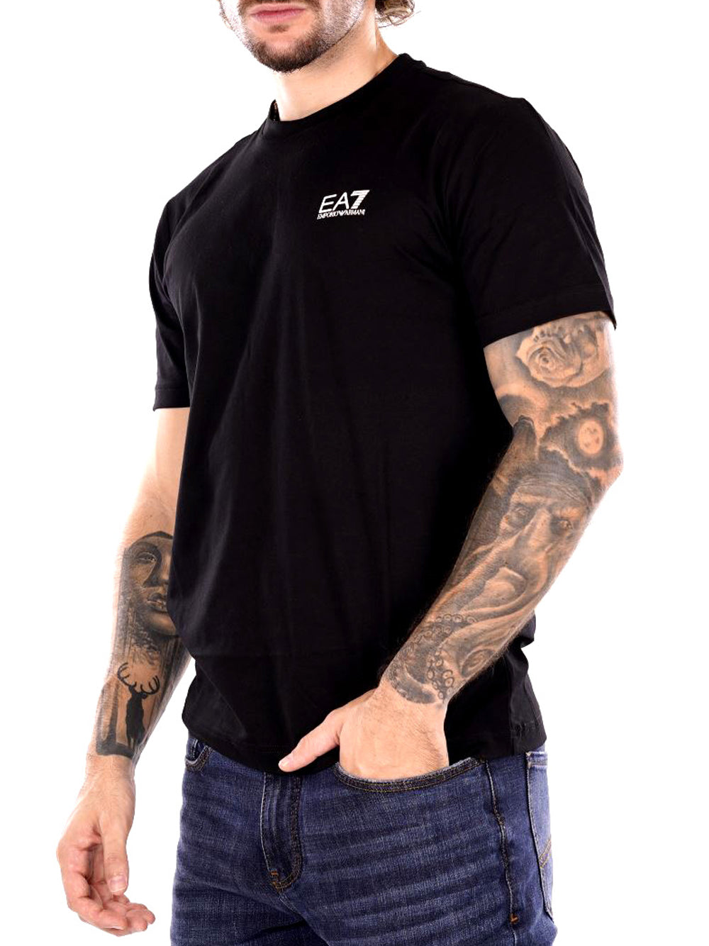 EA7 T-shirt Uomo - Nero modello 8NPT25PJVPZ