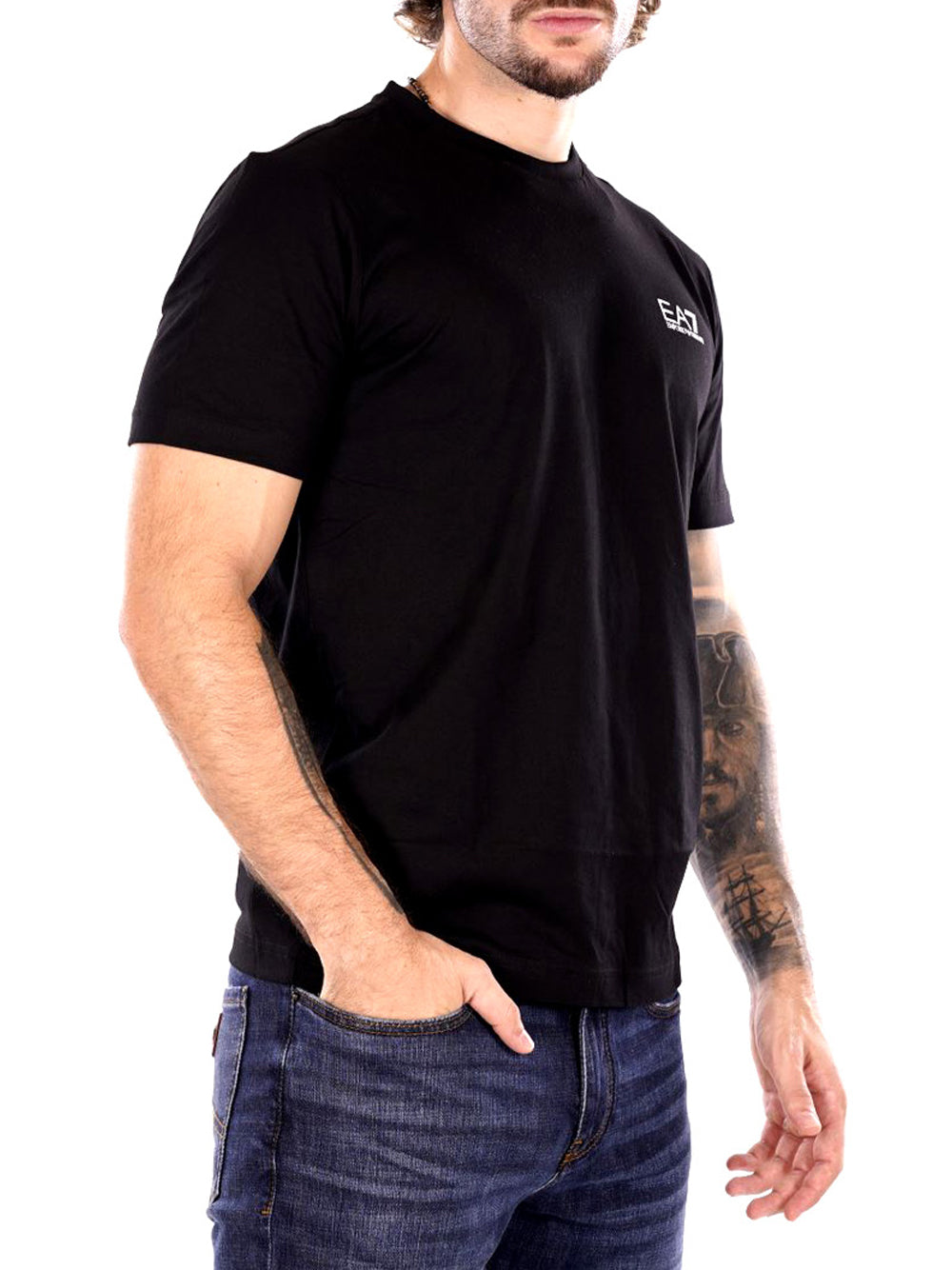 EA7 T-shirt Uomo - Nero modello 8NPT25PJVPZ