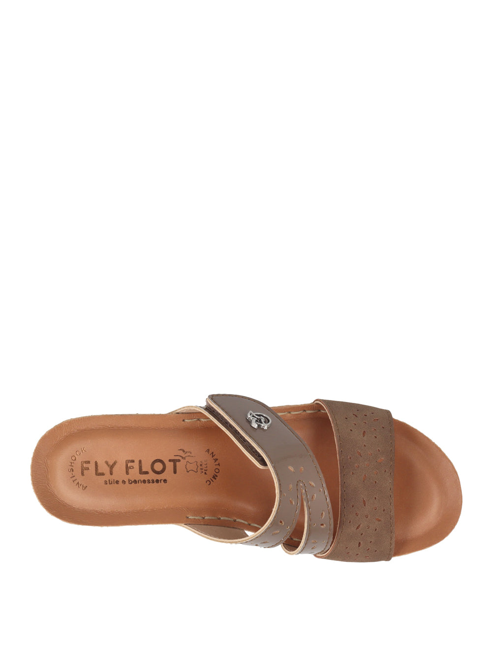 FLY FLOT Ciabatte con strappi Donna - Marrone modello 230110 HG