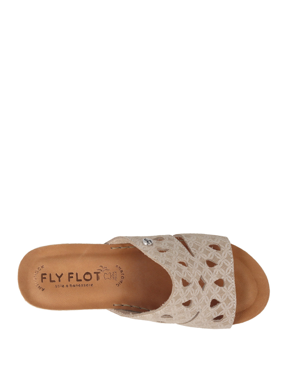 FLY FLOT Sandali con zeppa Donna - Beige modello 330120 4G