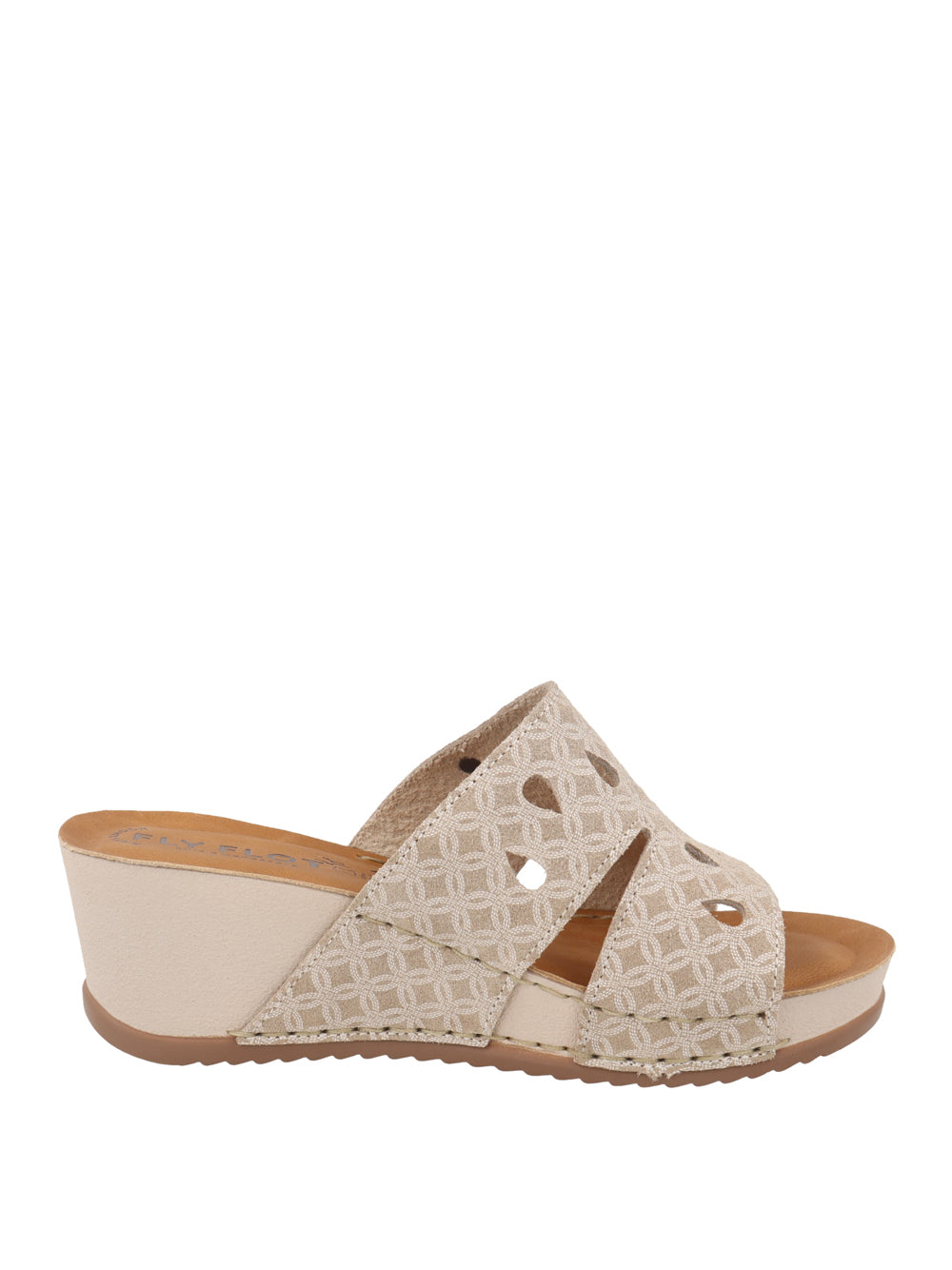 FLY FLOT Sandali con zeppa Donna - Beige modello 330120 4G