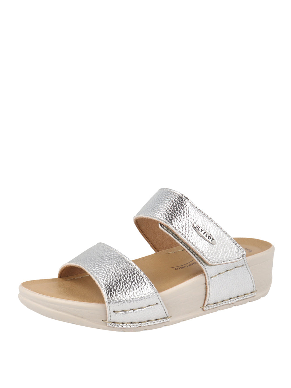 FLY FLOT Sandali con zeppa Donna - Argento modello 380F98 4B