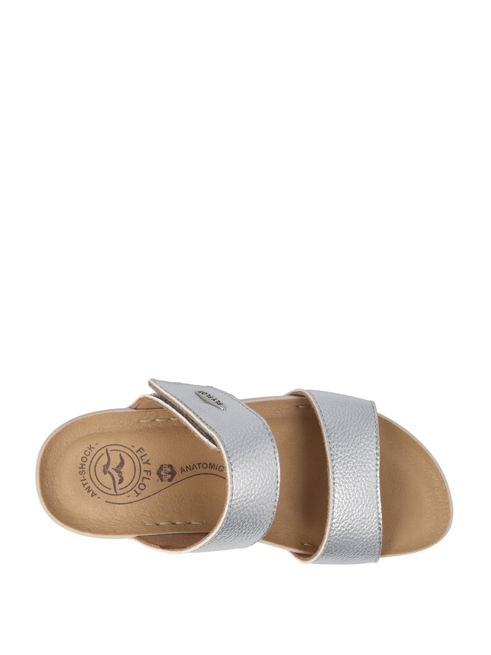FLY FLOT Sandali con zeppa Donna - Argento modello 380F98 4B