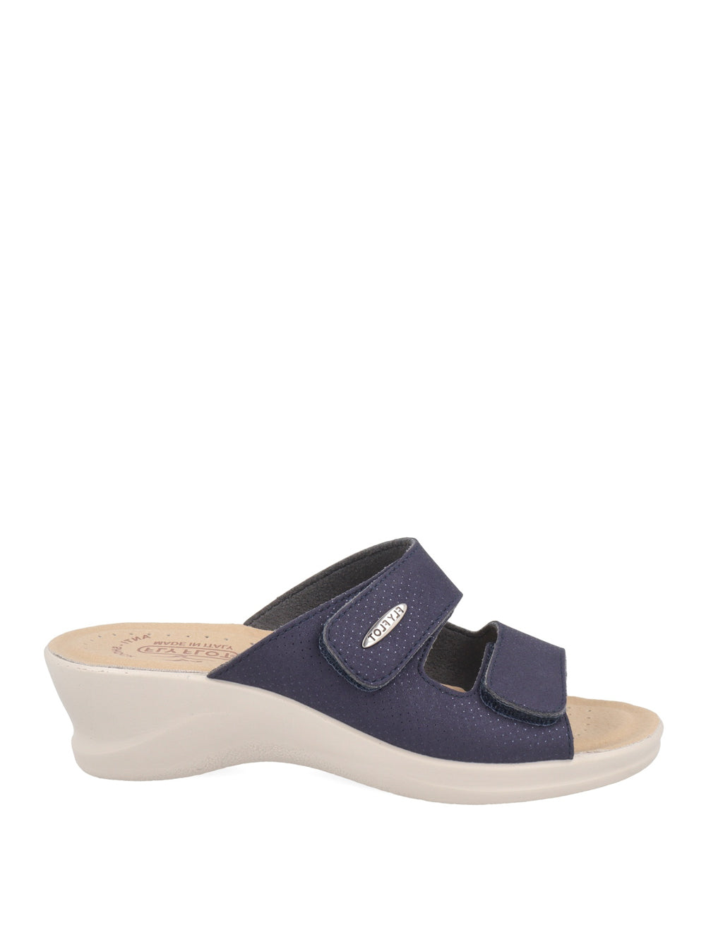 FLY FLOT Ciabatte con zeppa Donna - Blu modello 960E28 BE