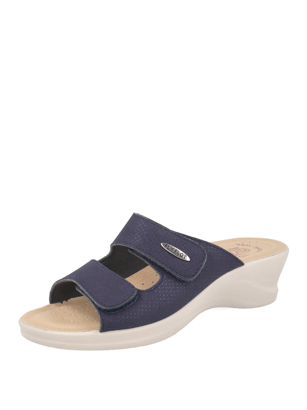 FLY FLOT Ciabatte con zeppa Donna - Blu modello 960E28 BE