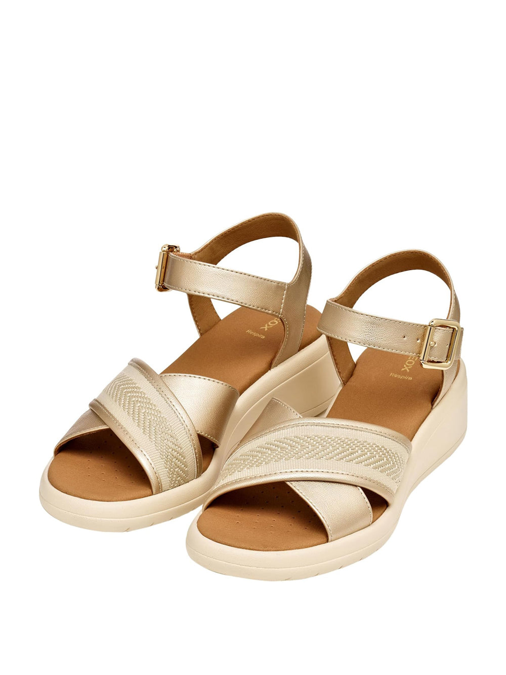 GEOX Sandali con zeppa Donna - Beige modello D550EG0AJ11