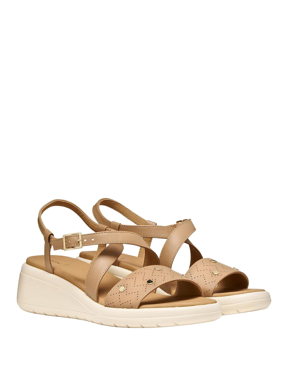 GEOX Sandali con zeppa Donna - Beige modello D650EA000BC