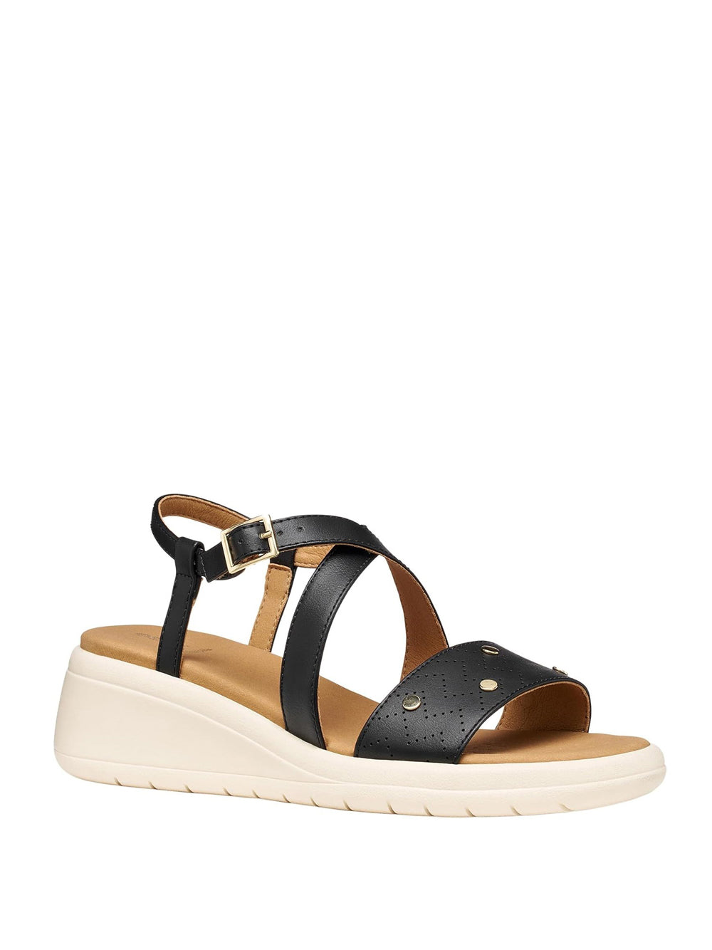 GEOX Sandali con zeppa Donna - Nero modello D650EA000BC