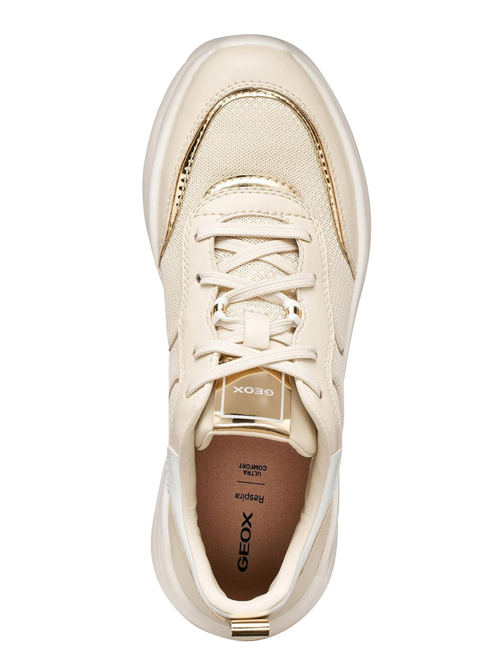 GEOX Sneakers platform Donna - Beige modello D651FB09BBN