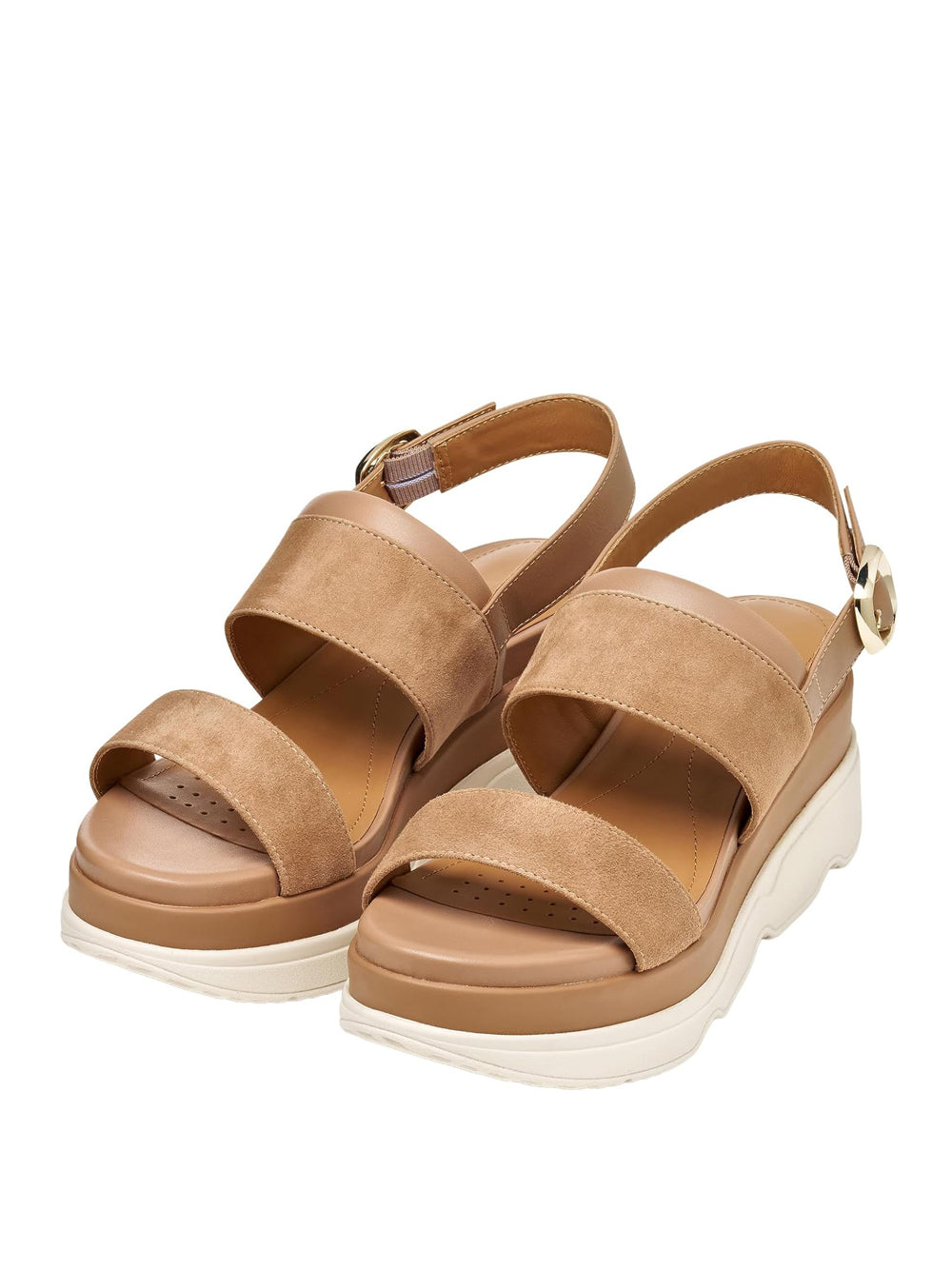 GEOX Sandali con zeppa Donna - Beige modello D65HBA021BC
