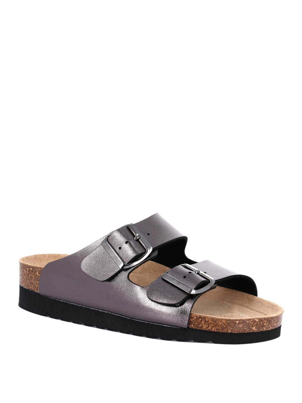 GRUNLAND Ciabatte con zeppa Donna - Grigio modello 0972