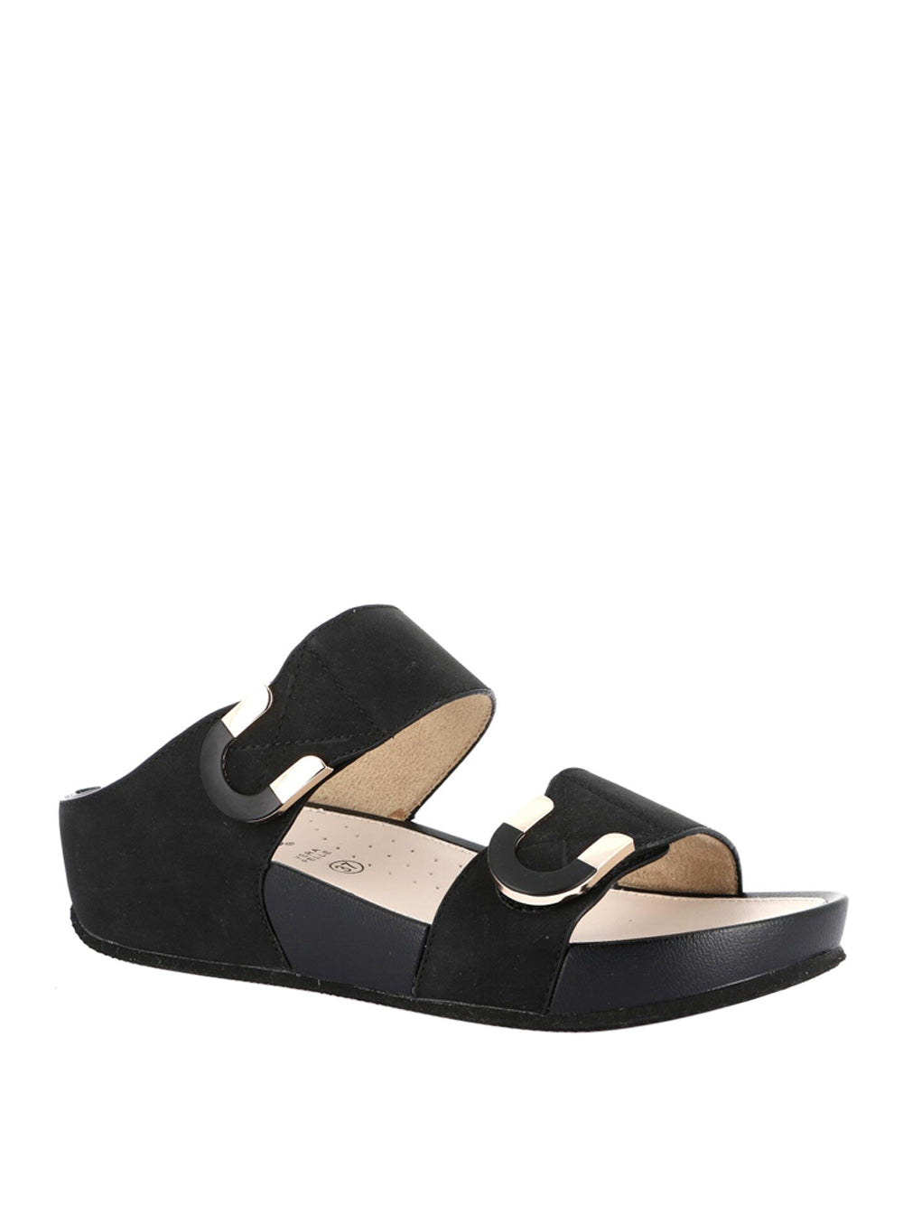GRUNLAND Sandali con zeppa Donna - Nero modello 3114