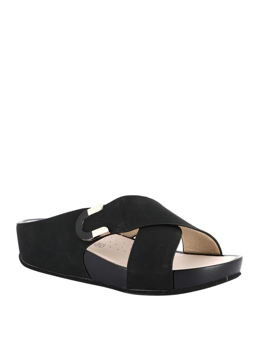 GRUNLAND Sandali con zeppa Donna - Nero modello 3116