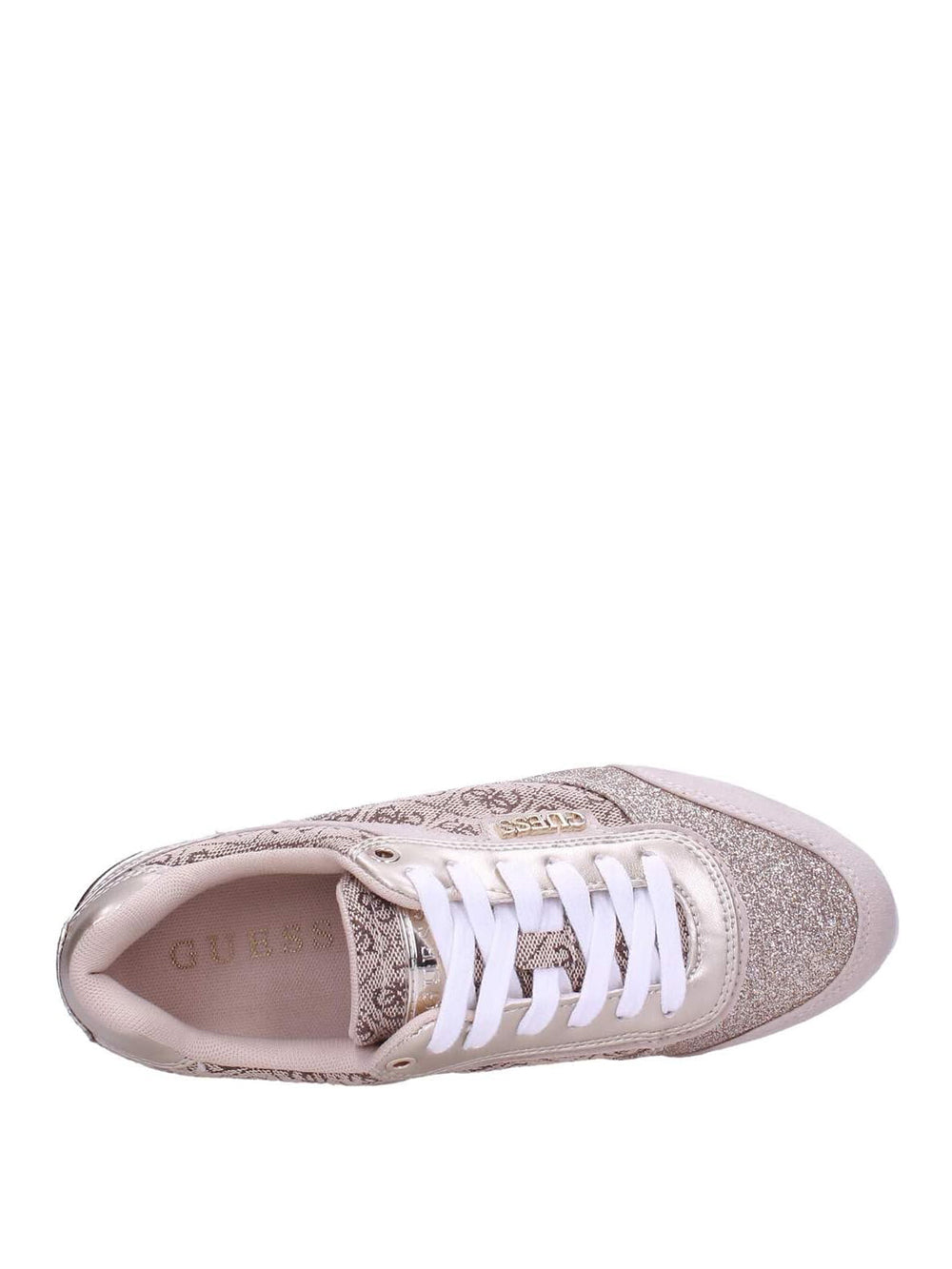 GUESS Sneakers platform Donna - Beige modello FL5HNSFAL12