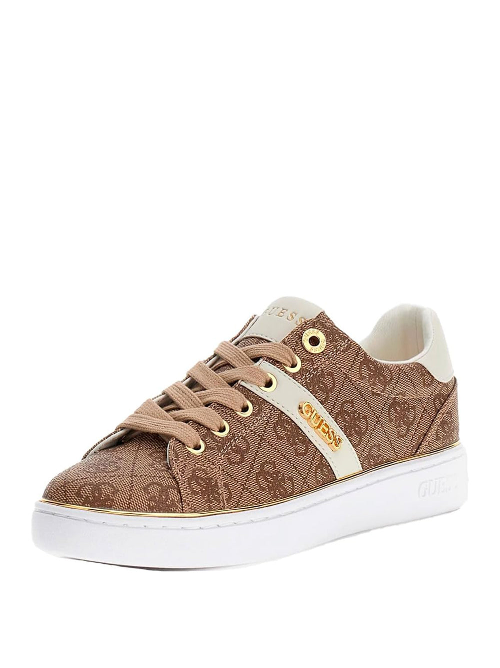 GUESS Sneakers logato Donna - Beige modello FLFBTZFAL12