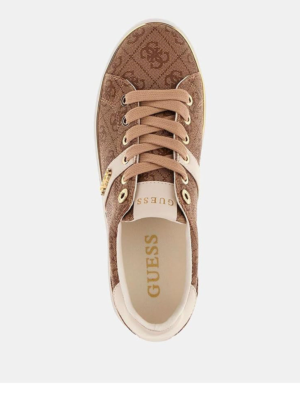 GUESS Sneakers logato Donna - Beige modello FLFBTZFAL12