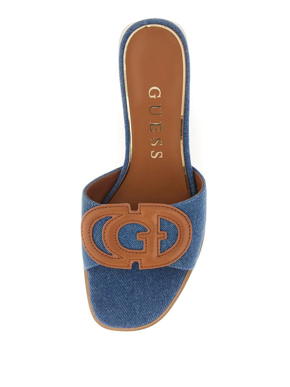 GUESS Sandali con tacco Donna - Blu modello FLJCN3DEN03