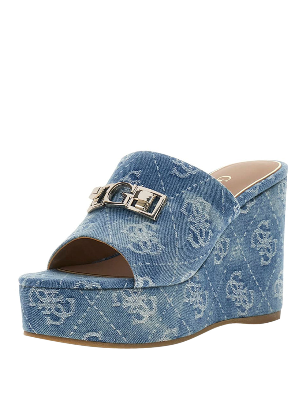 GUESS Sandali con zeppa Donna - Blu modello FLJEV2DEN04