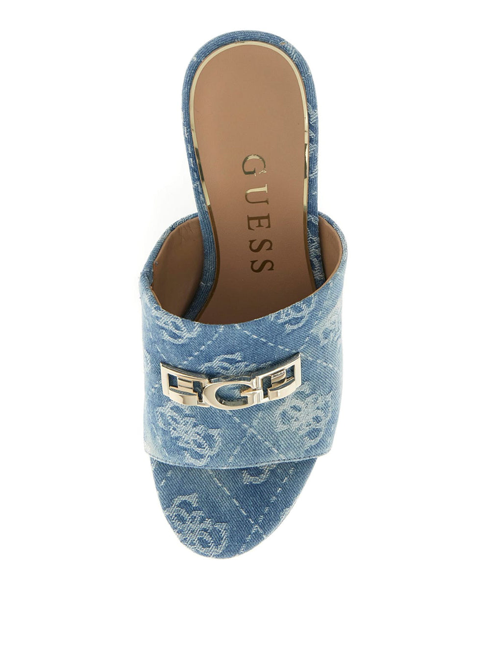 GUESS Sandali con zeppa Donna - Blu modello FLJEV2DEN04