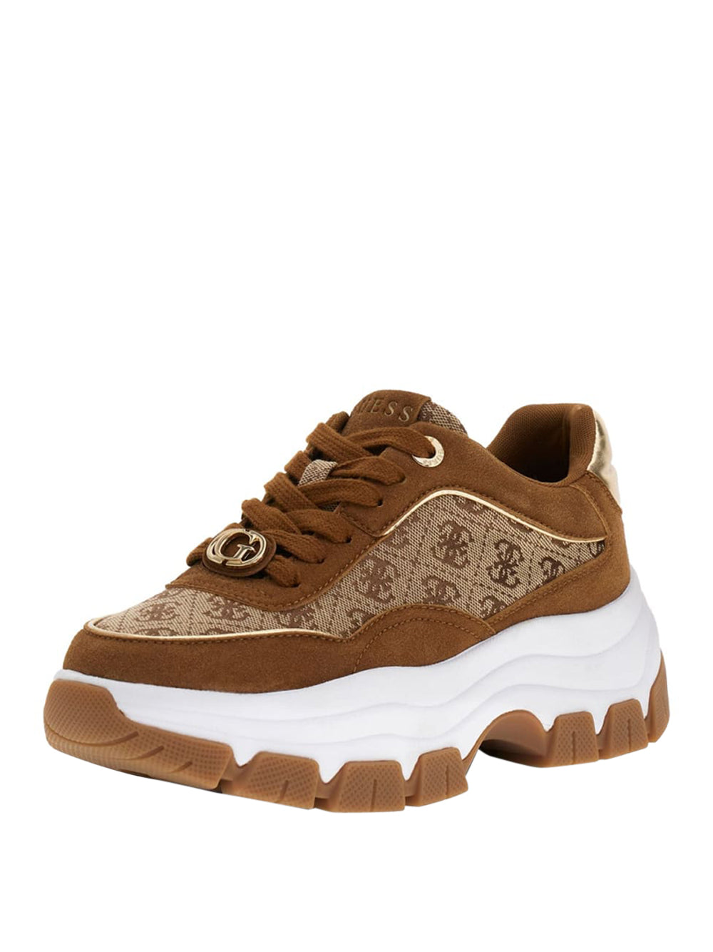 GUESS Sneakers platform Donna - Beige modello FLPBT3FAL12