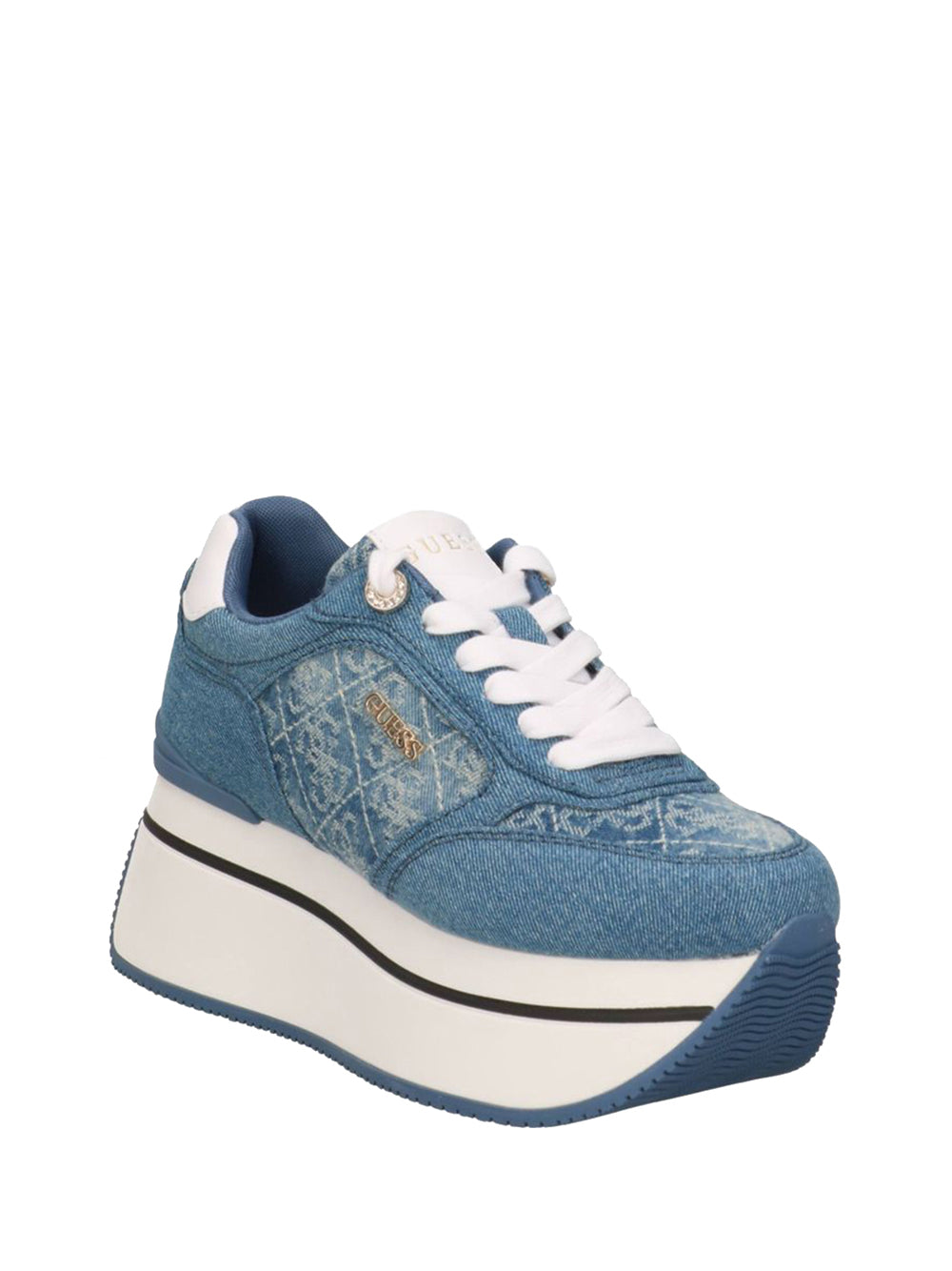 GUESS Sneakers platform Donna - Blu modello FLPC11FAL12