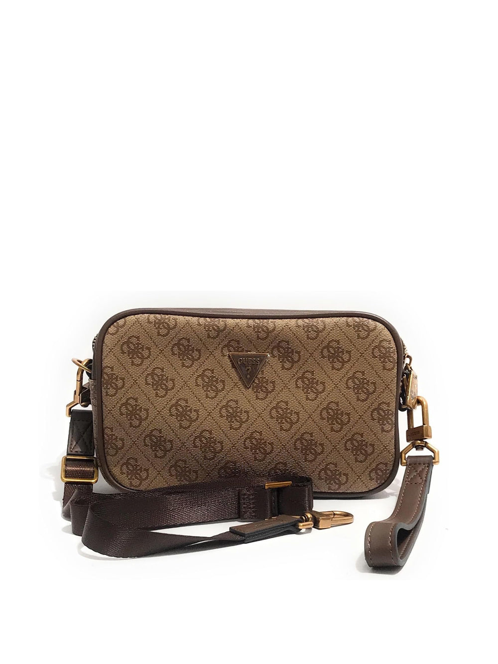 GUESS Borsa a Tracolla logato Uomo - Marrone modello HMMILOP6150