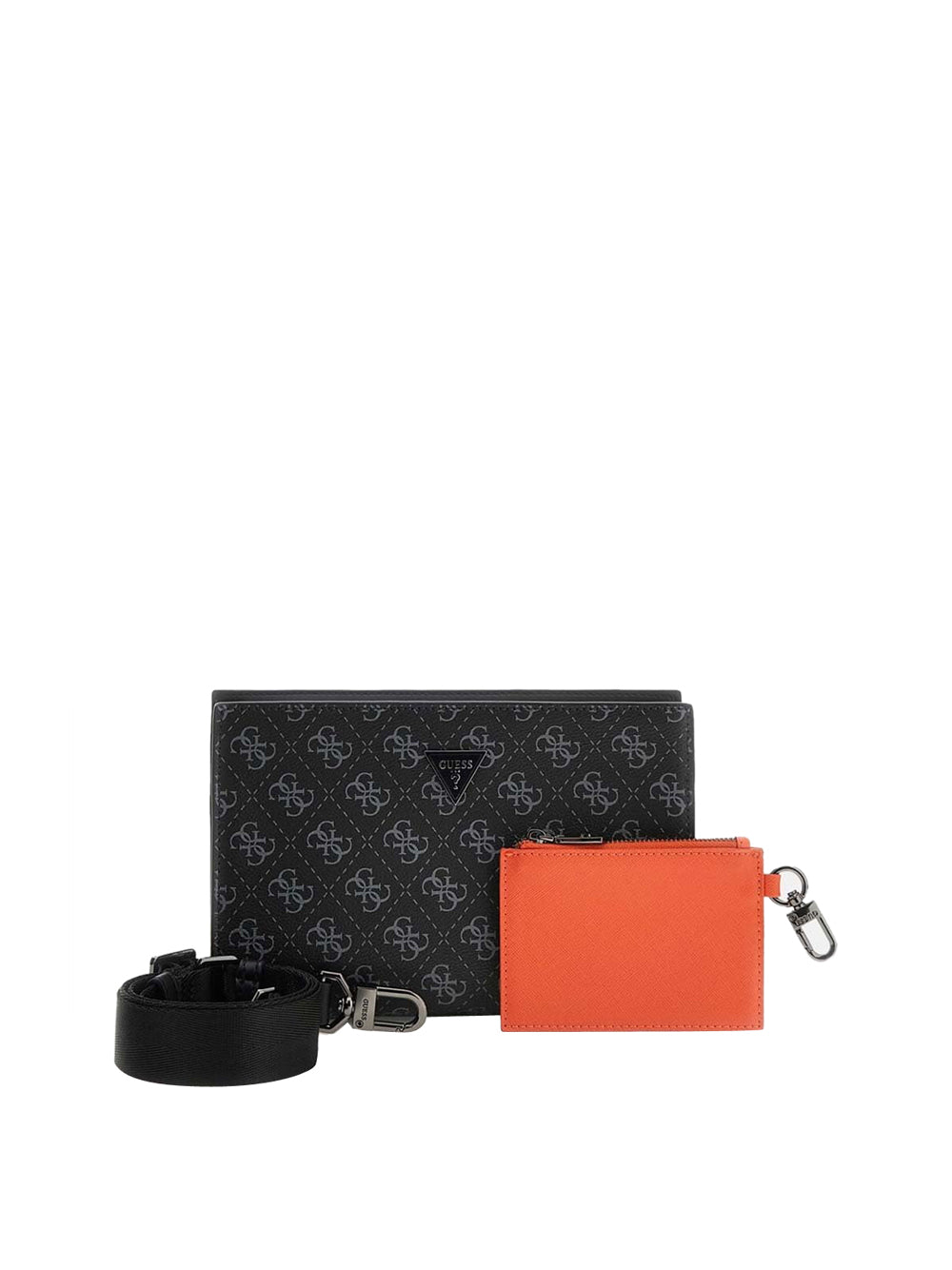 GUESS Borsa a Tracolla logato Uomo - Nero modello HMMILOP6157