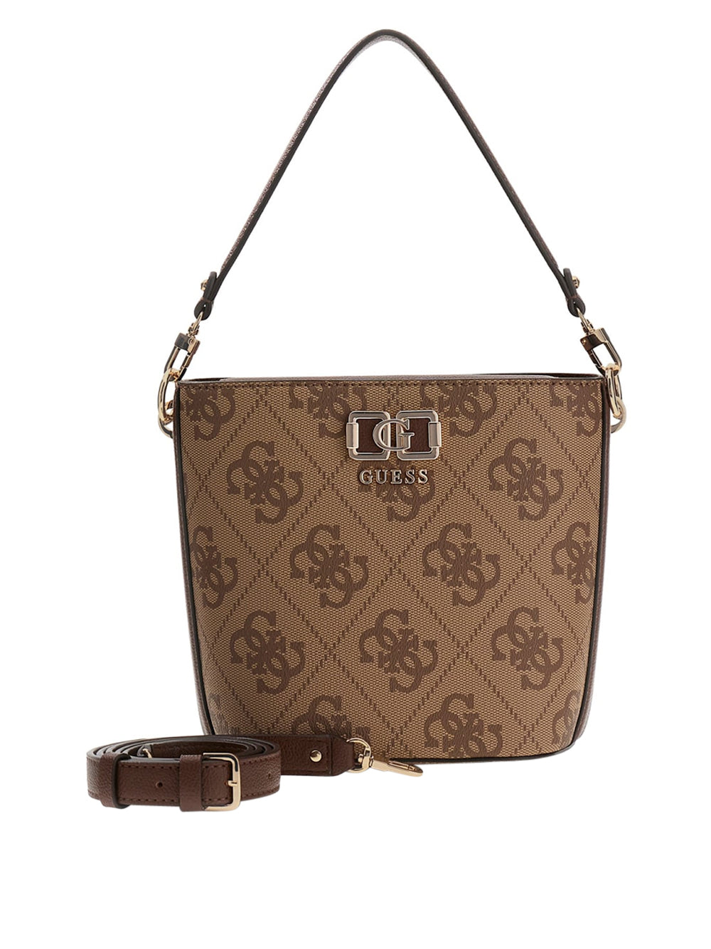 GUESS Borsa a Secchiello logato Donna - Marrone modello HWOS9901010