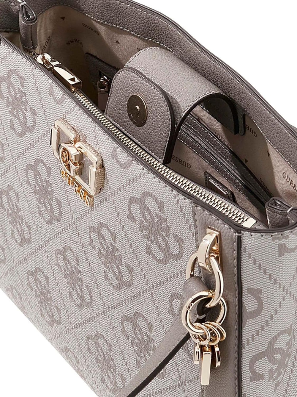 GUESS Borsa a Spalla logato Donna - Beige modello HWOS9901220