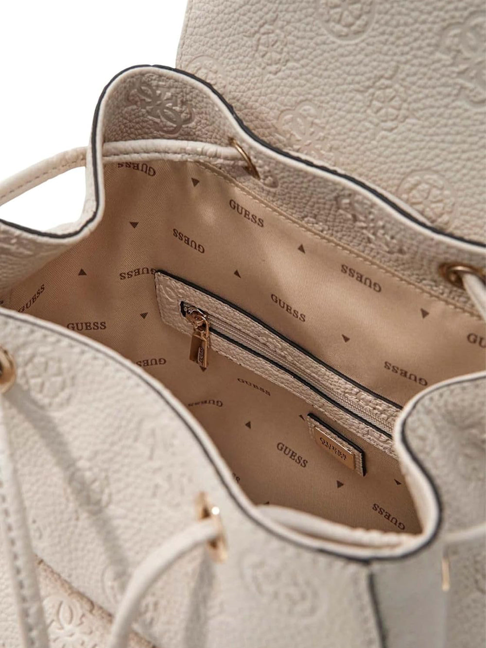 GUESS Borsa a Zainetto logato Donna - Bianco modello HWPD9888310