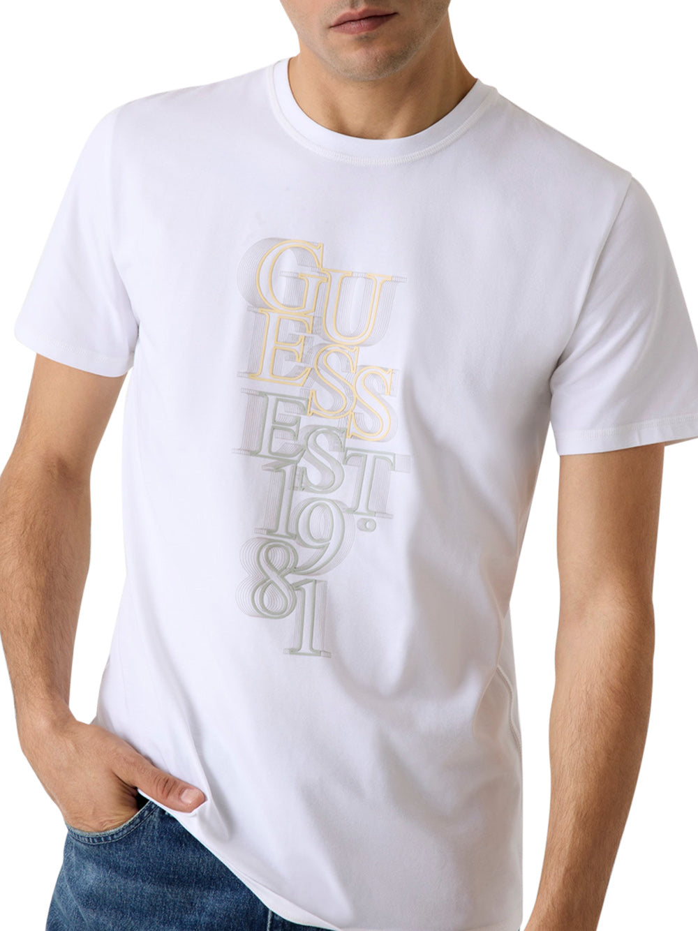 GUESS T-shirt Uomo - Bianco modello M6GI10K2991