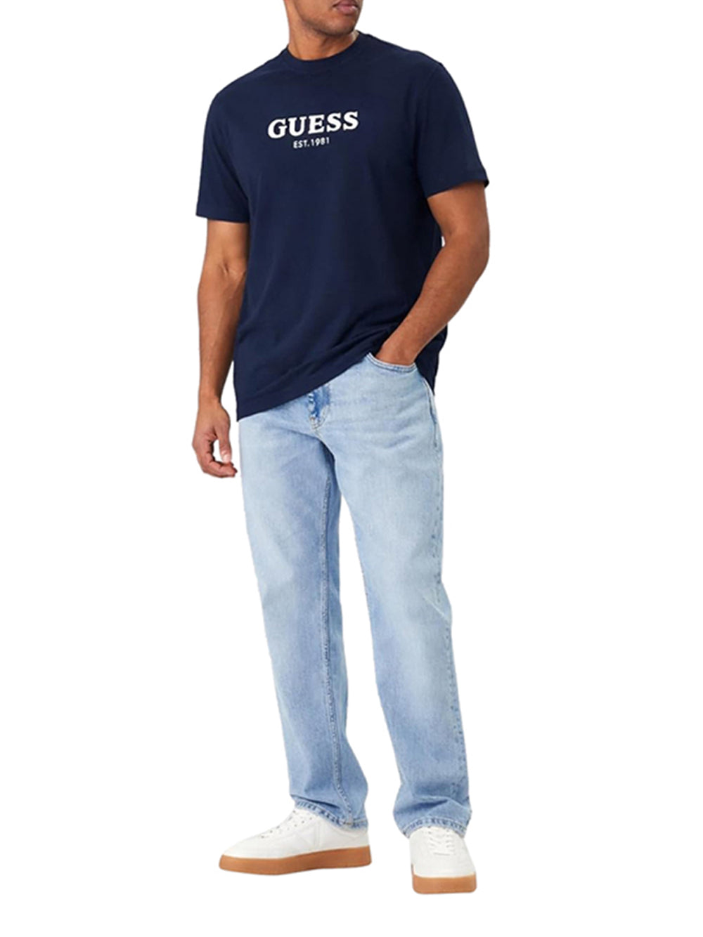 GUESS T-shirt Uomo - Blu modello M6GI16K3032