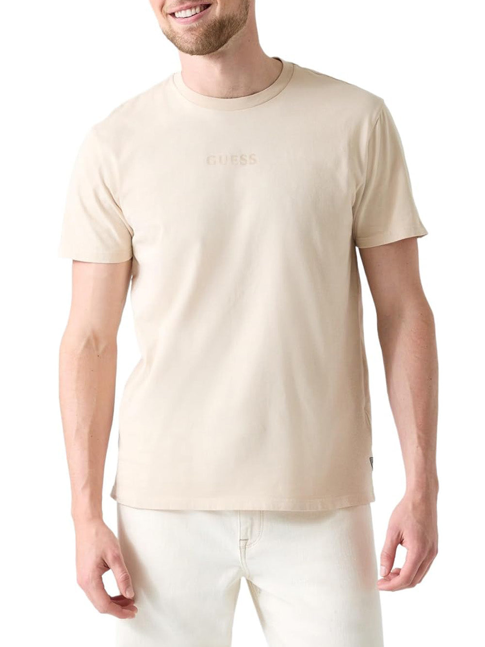 GUESS T-shirt Uomo - Beige modello M6GI27K3249