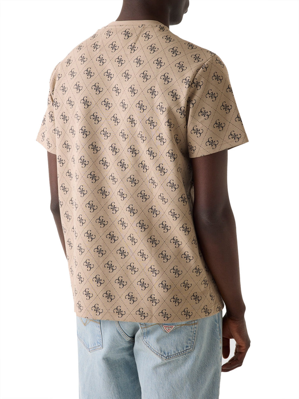 GUESS T-shirt Uomo - Beige modello M6GP34K3200