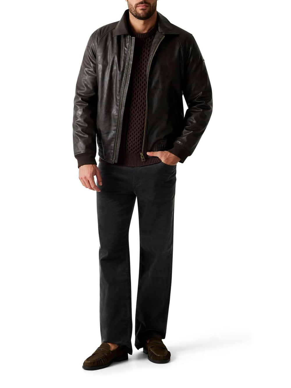 GUESS Giubbino Uomo - Marrone modello M6RL0AWJ260