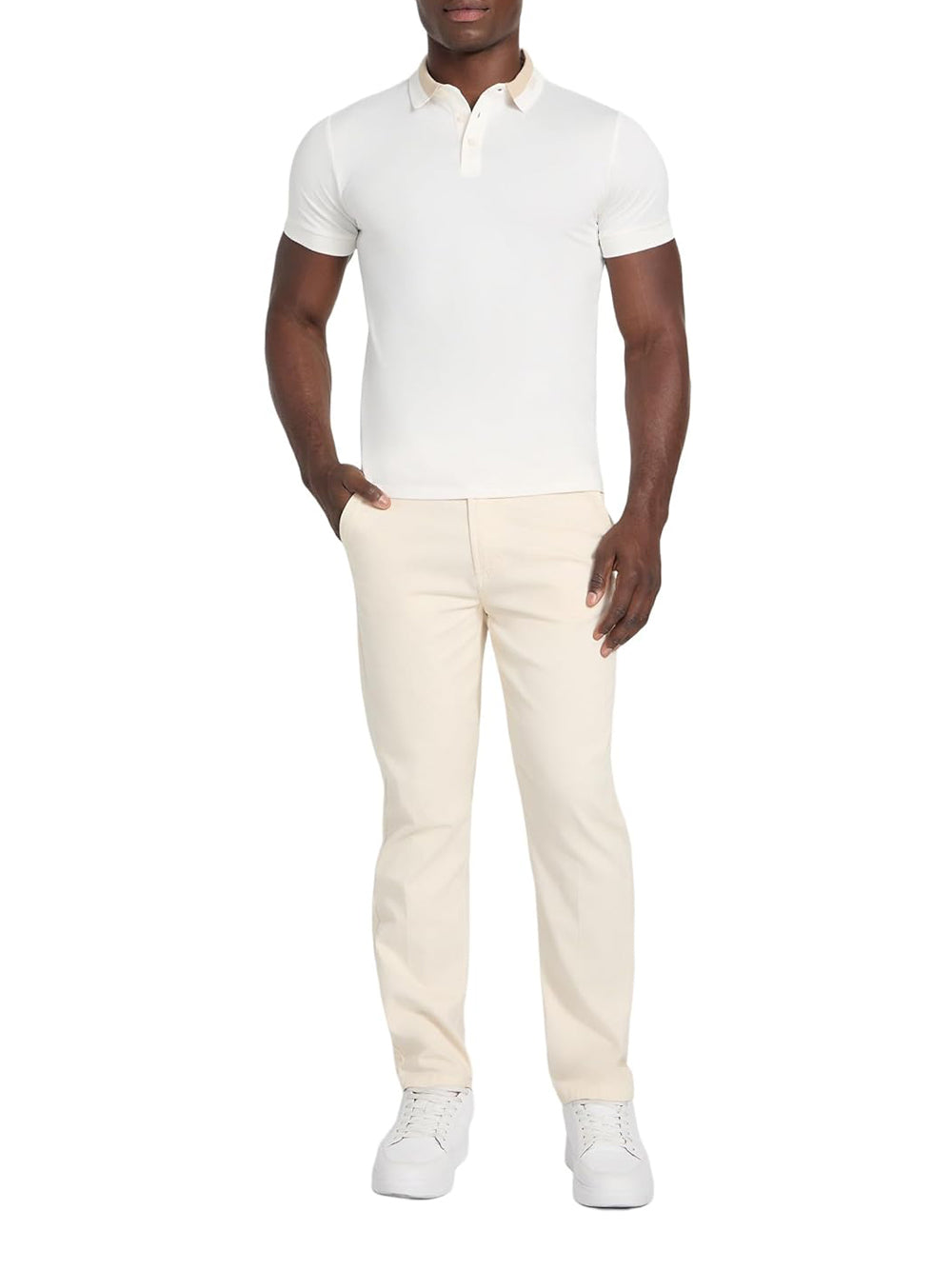 GUESS Polo Uomo - Bianco modello M6RP47KARS2