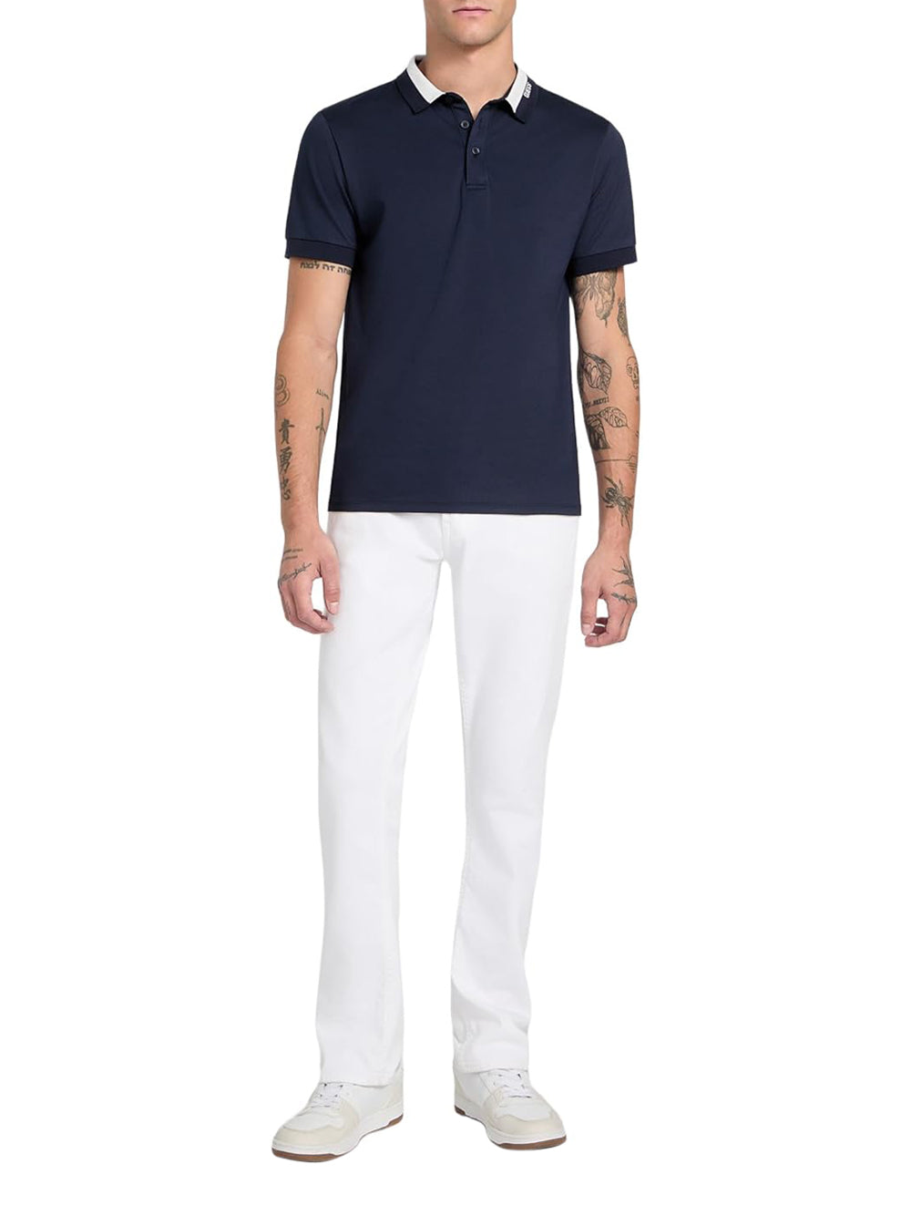 GUESS Polo Uomo - Blu modello M6RP47KARS2