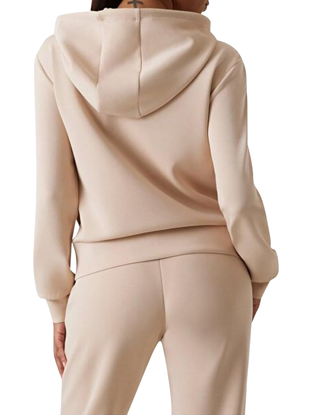 GUESS Felpa con zip Donna - Beige modello V4YQ06KCAY2