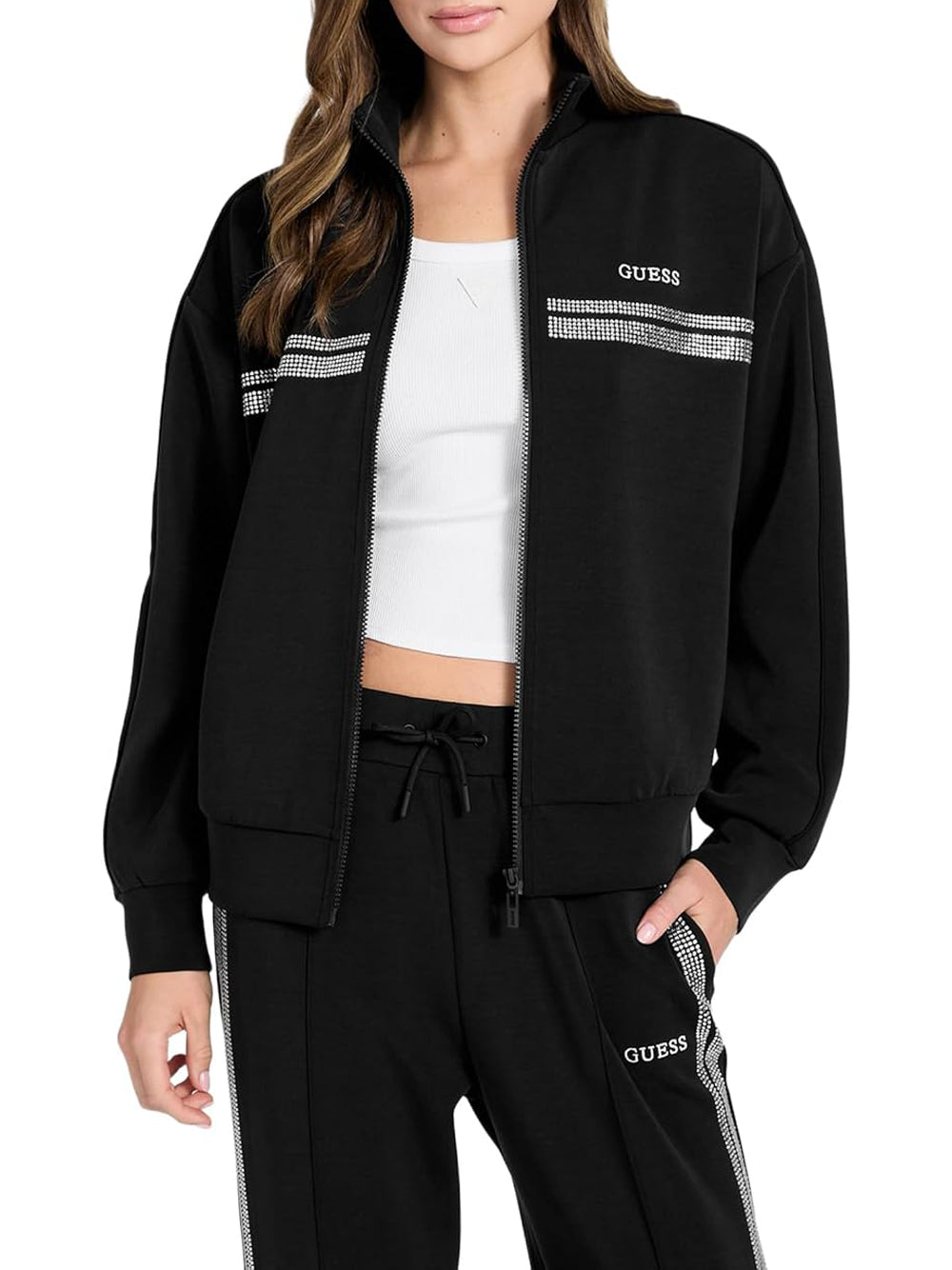 GUESS Felpa Donna - Nero modello V6RQ01KCAY2